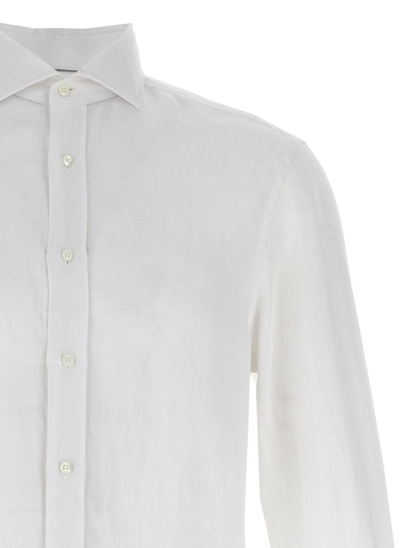 White Linen Blouse