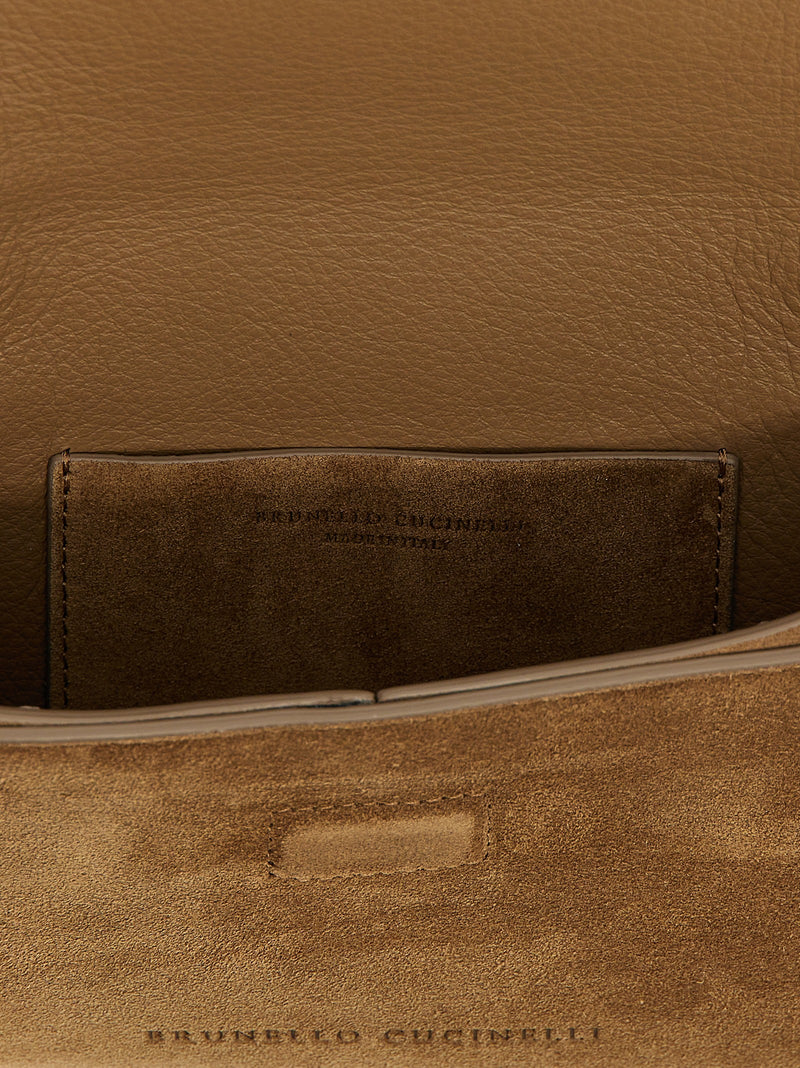 Brown Calfskin Clutch Bag
