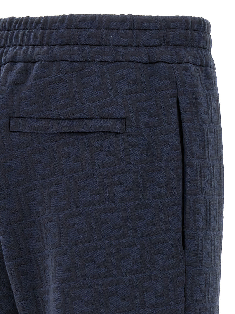 Blue Polyester Joggers (Workout Pants)