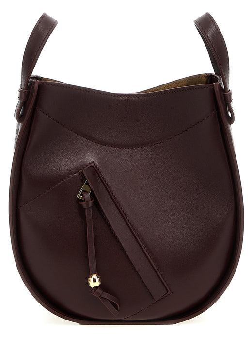 Bordeaux Calfskin Crossbody Bag