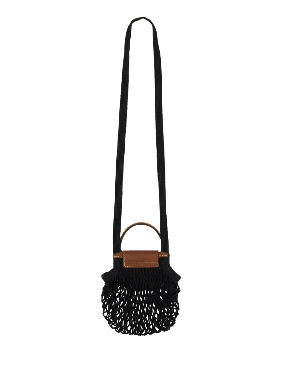 Longchamp Mini Bag — Black Cotton