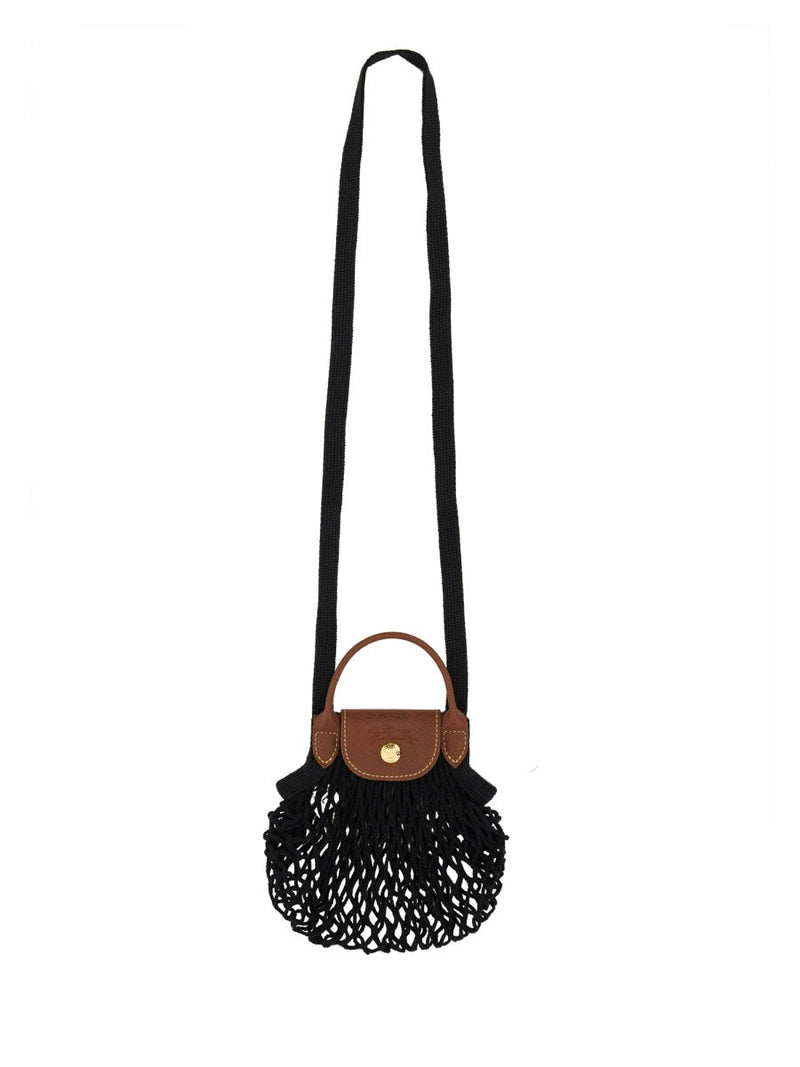 Longchamp Mini Bag — Black Cotton
