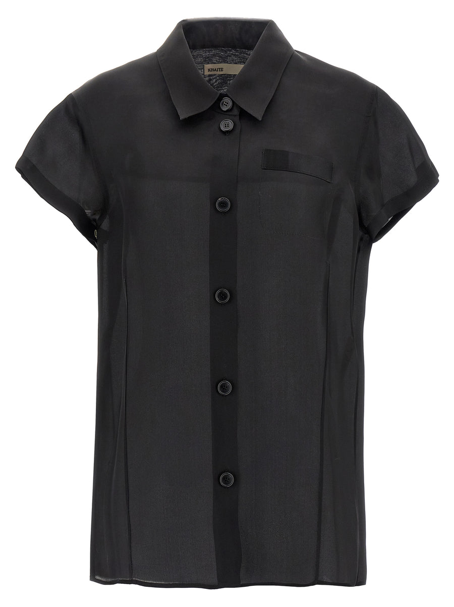 Black Silk Blouse