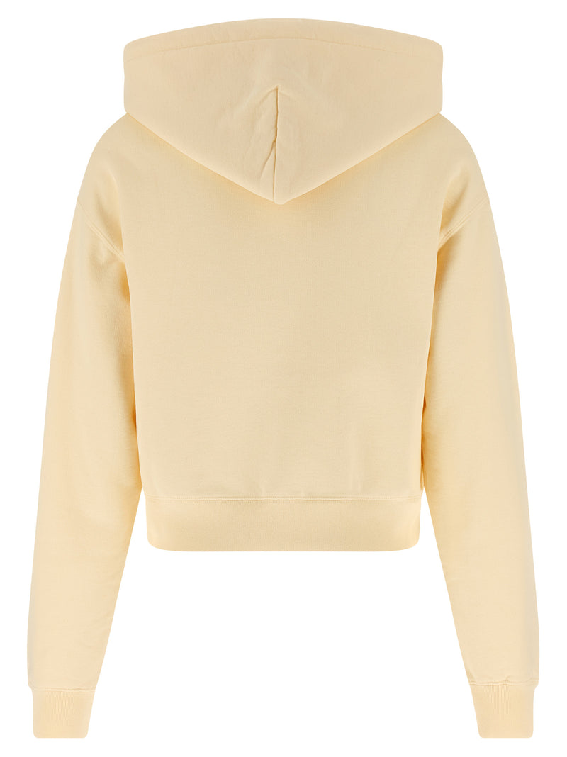 Beige Cotton Hoodie