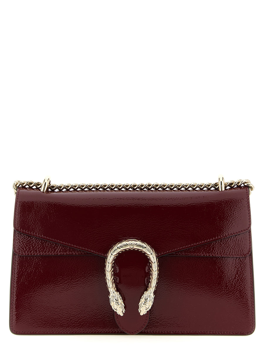 Red Calfskin Shoulder Bag