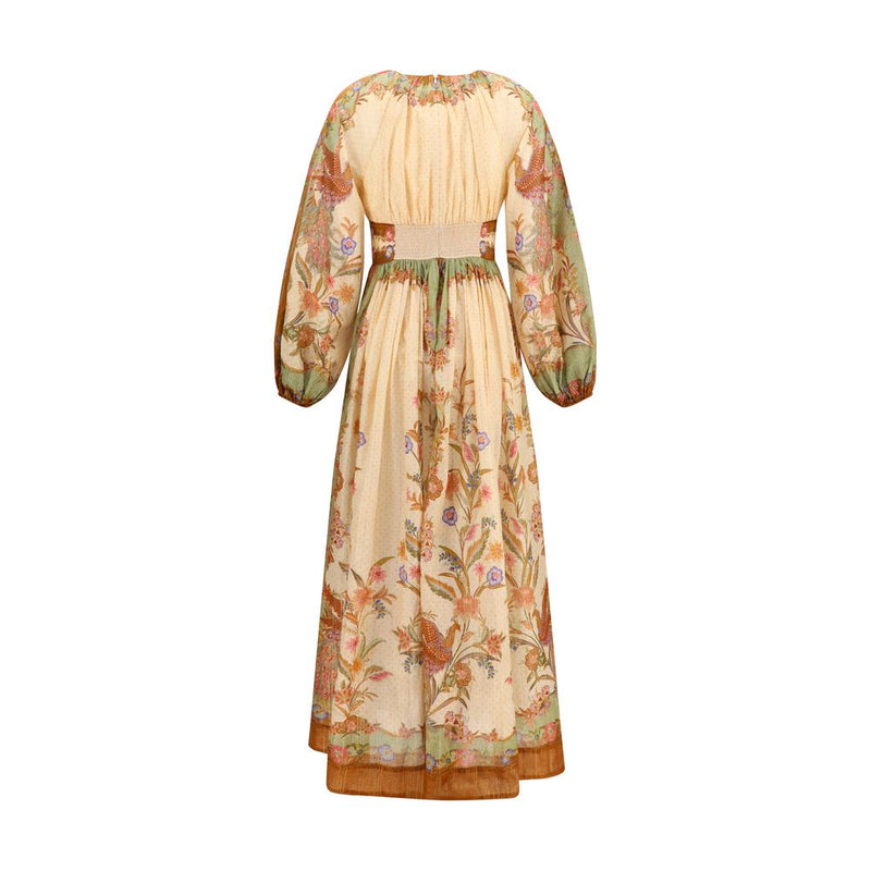Multicolor Cotton Casual Dress