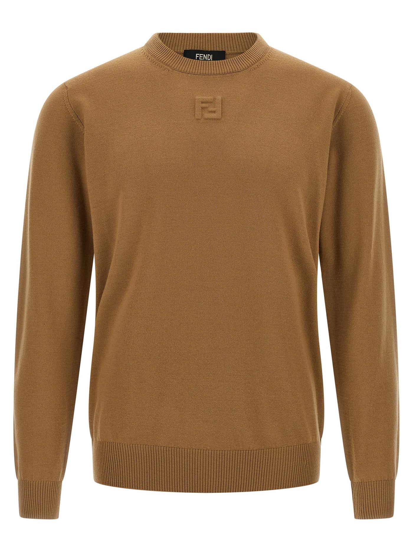 Beige Virgin Wool Cardigan