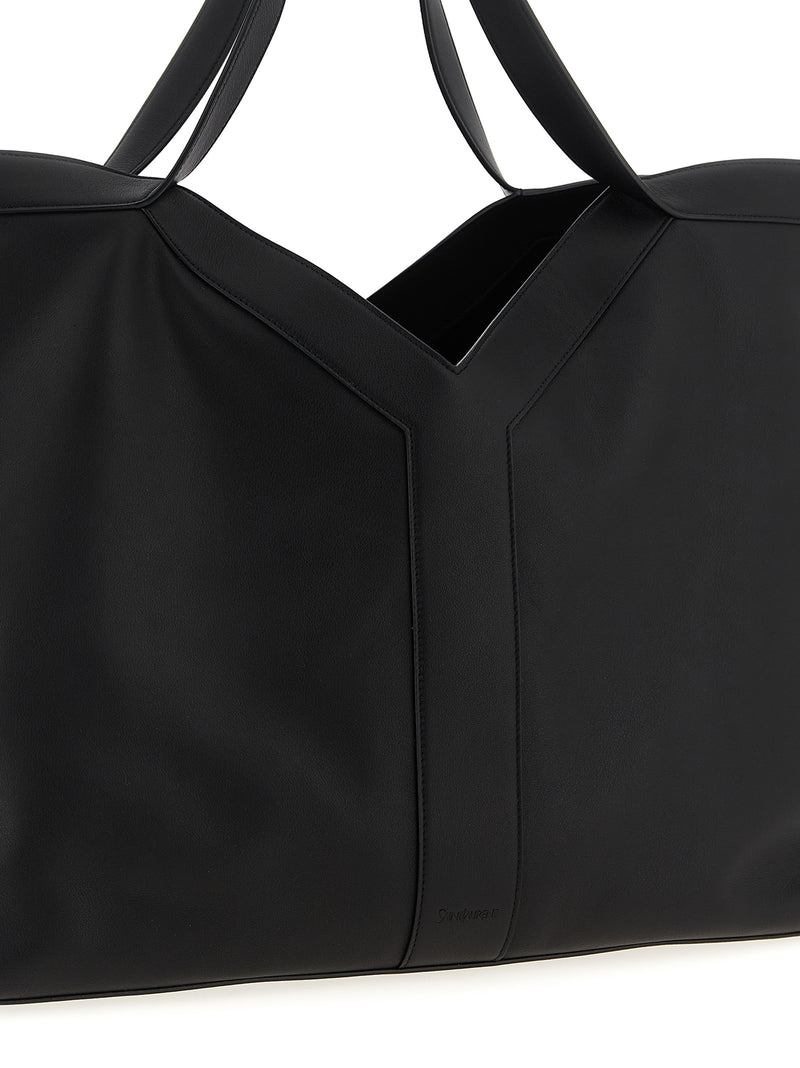 Black Calfskin Tote Bag