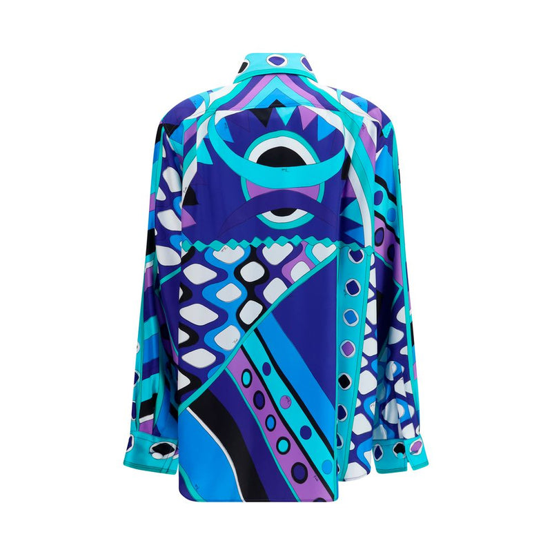 Blue Silk Shirt