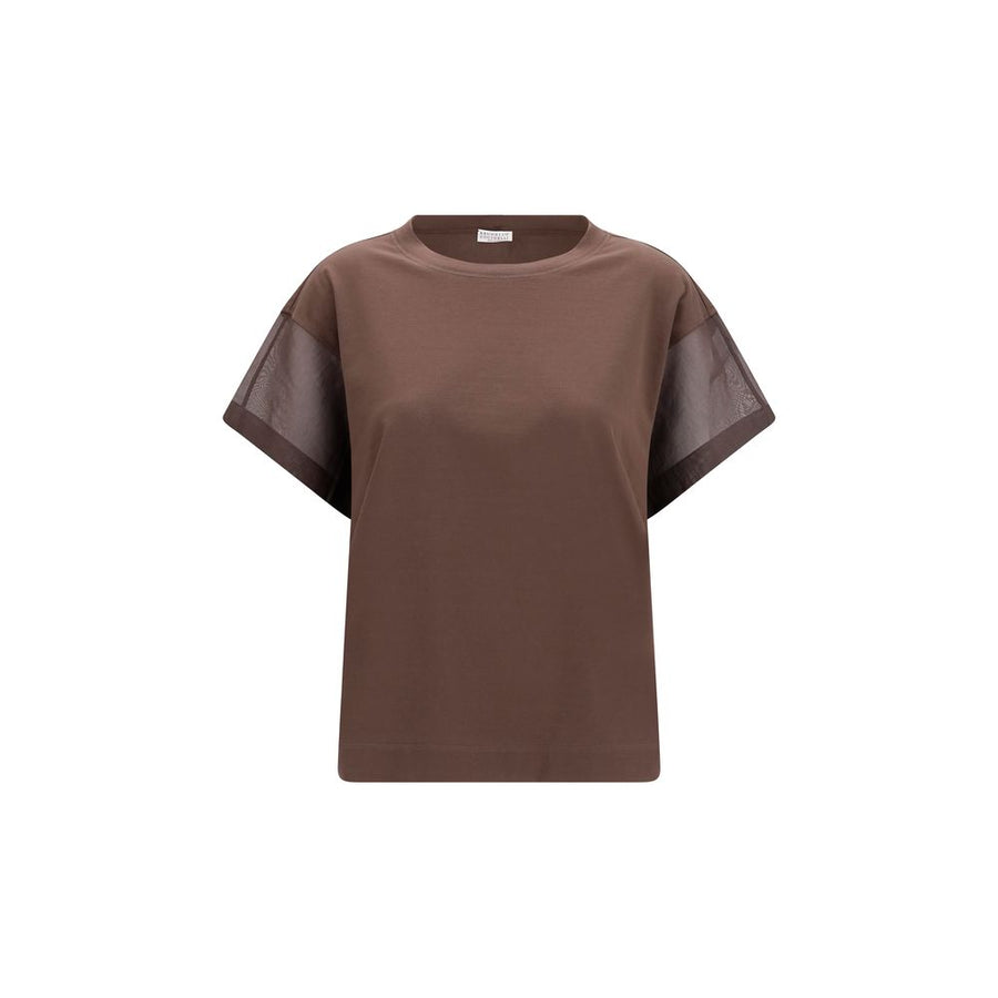 Brown Cotton T-Shirt