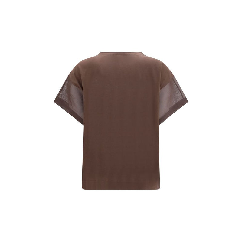 Brown Cotton T-Shirt