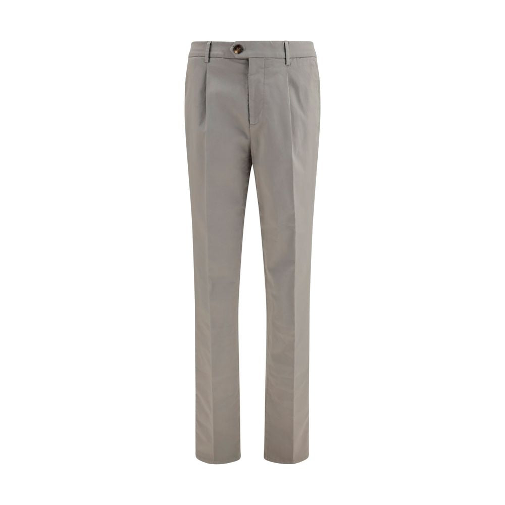 Bicolor Cotton Chino Pants