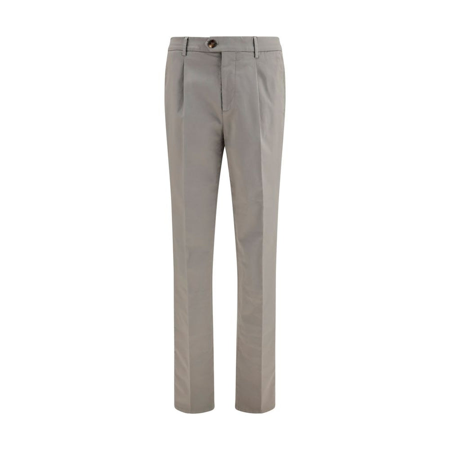 Bicolor Cotton Chino Pants