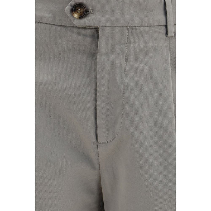 Bicolor Cotton Chino Pants
