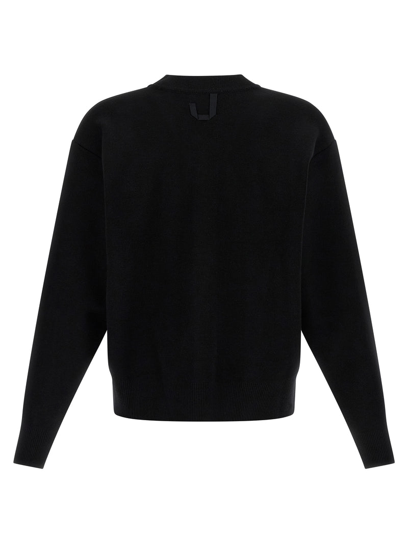 Black Merino Wool Cardigan