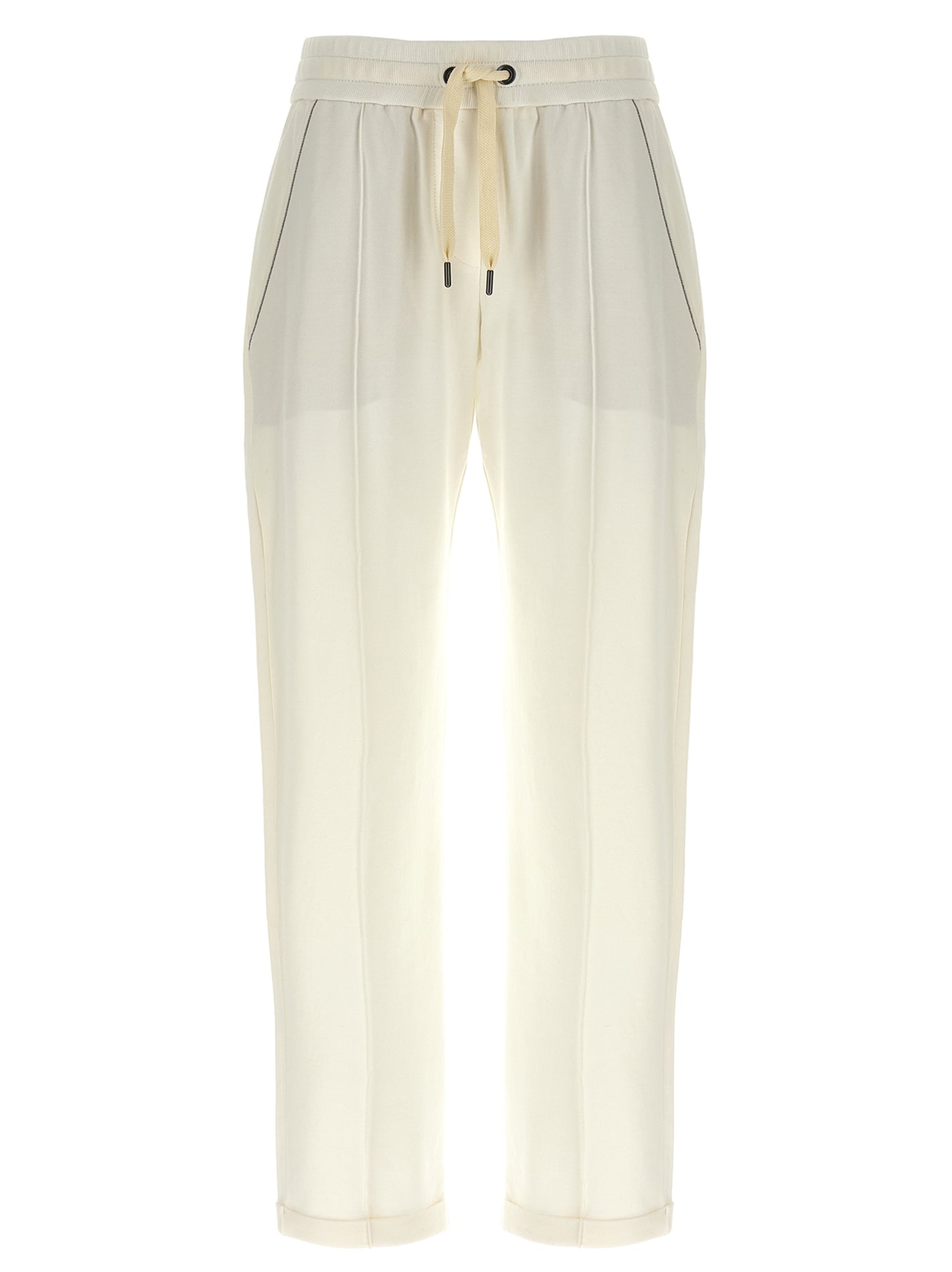 White Cotton Joggers (Workout Pants)