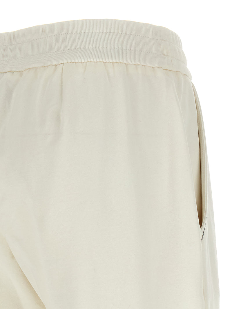 White Cotton Joggers (Workout Pants)