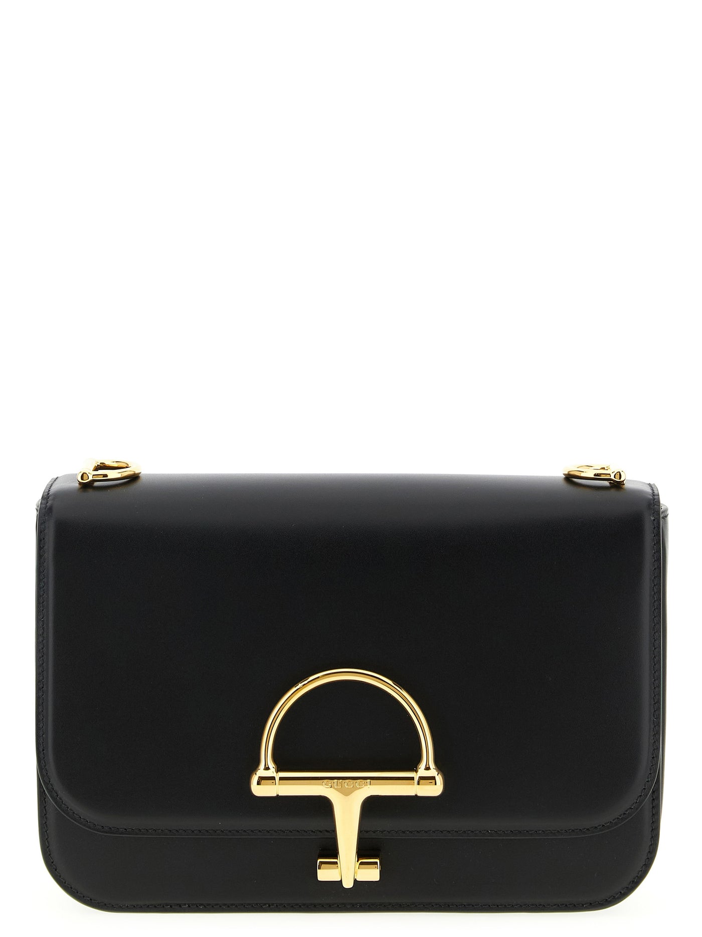 Black Calfskin Shoulder Bag