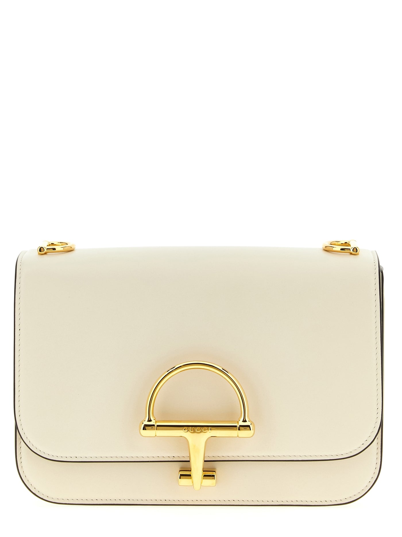 White Calfskin Shoulder Bag