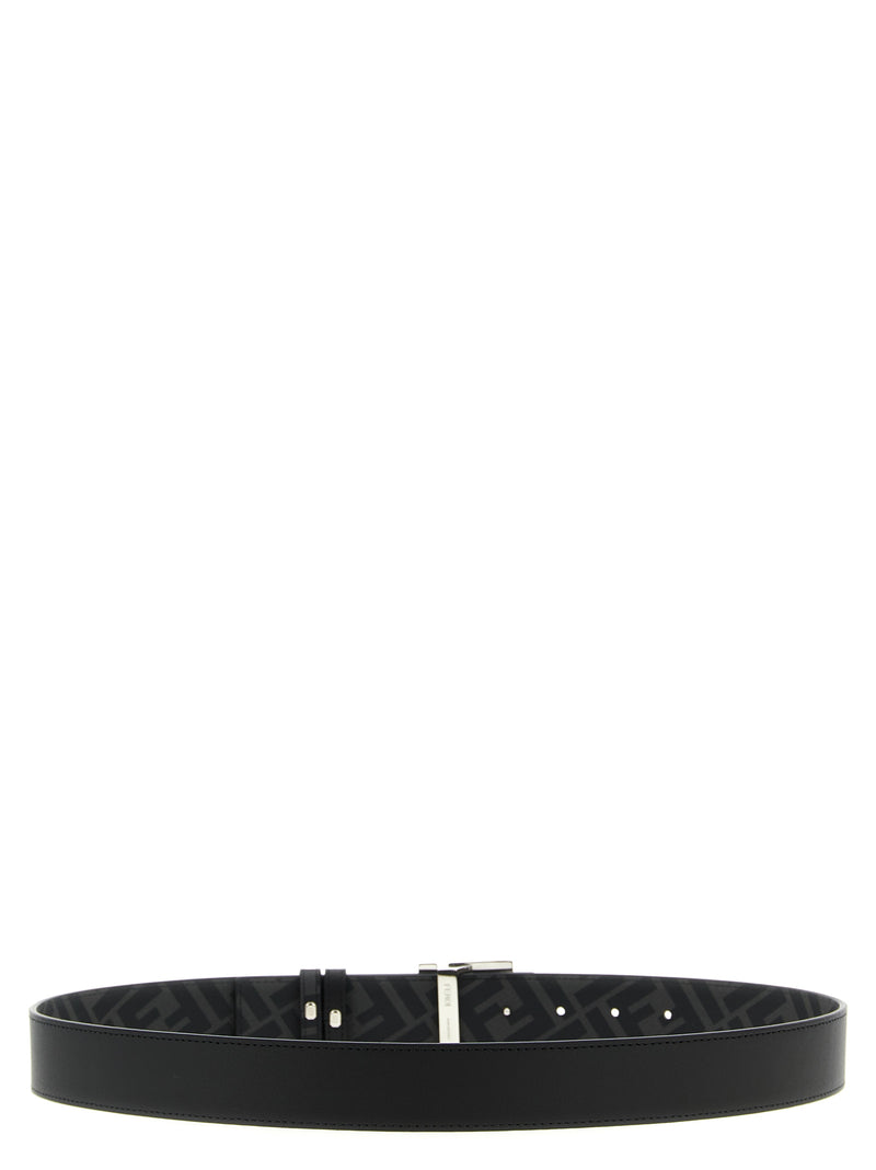 Black Calfskin Regular Belt