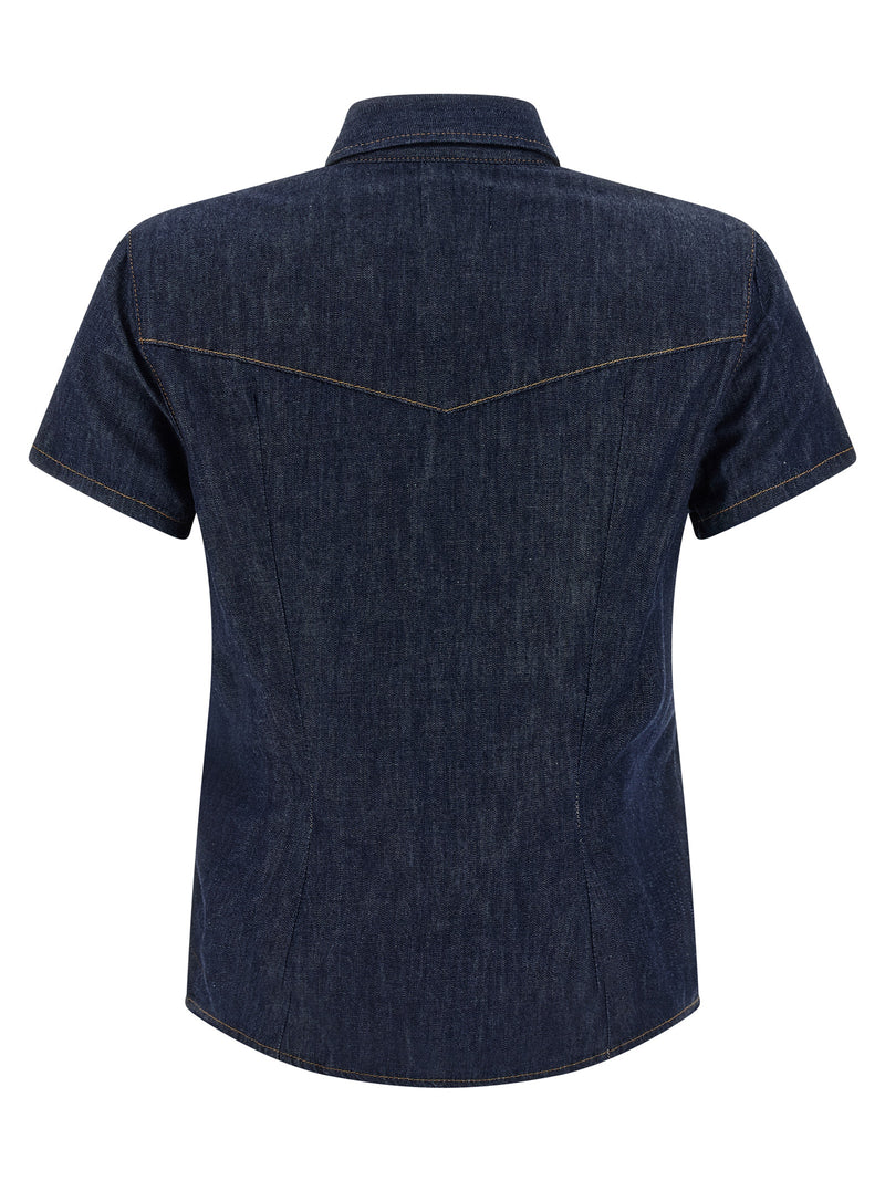 Blue Cotton Blouse