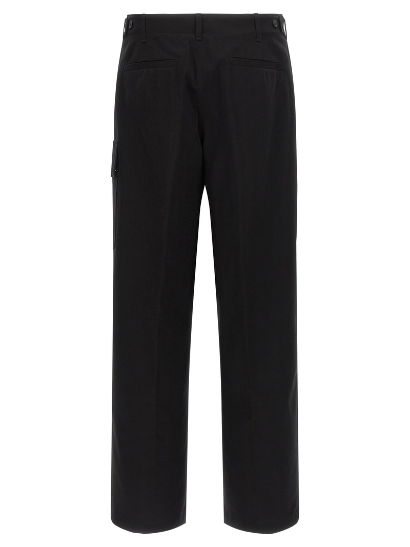 Black Cotton Cargo Pants