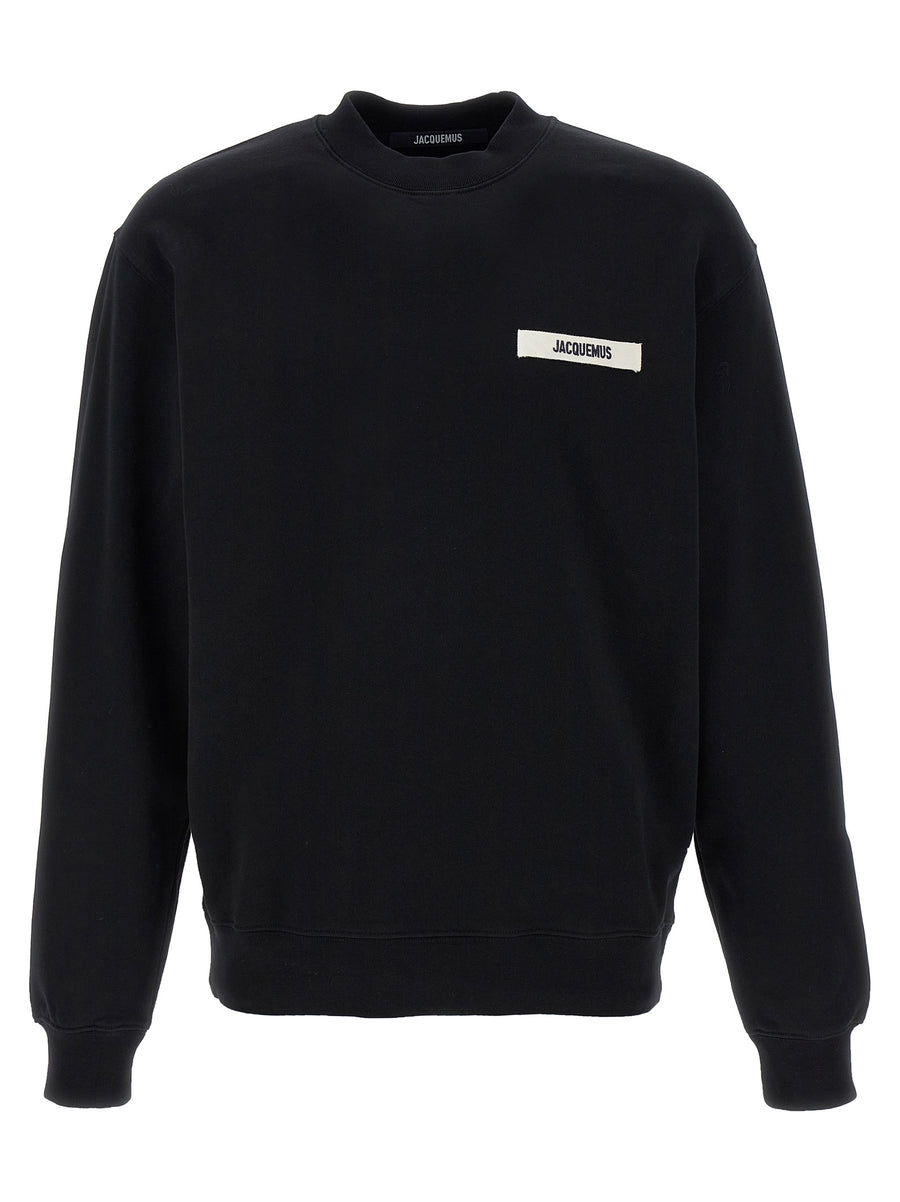 Black Cotton Sweatshirt
