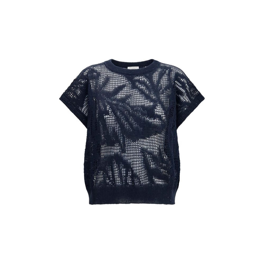 Blue Linen T-Shirt