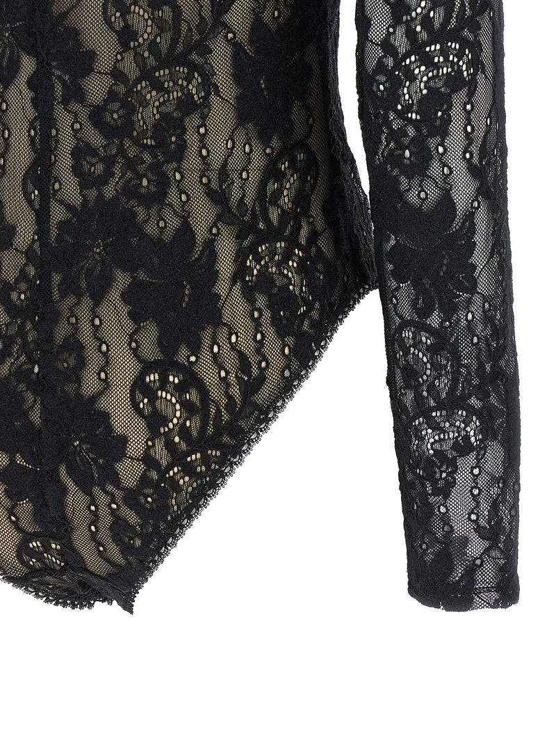 Black Polyamide Bodysuit