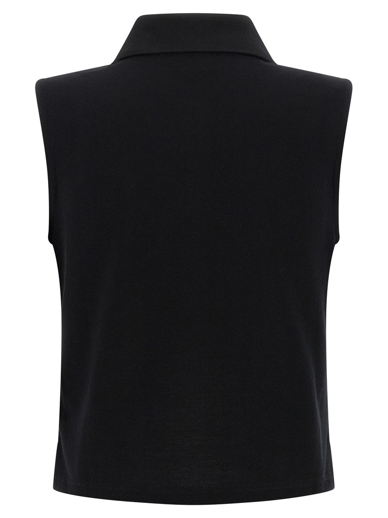 Black Cotton Polo Shirt