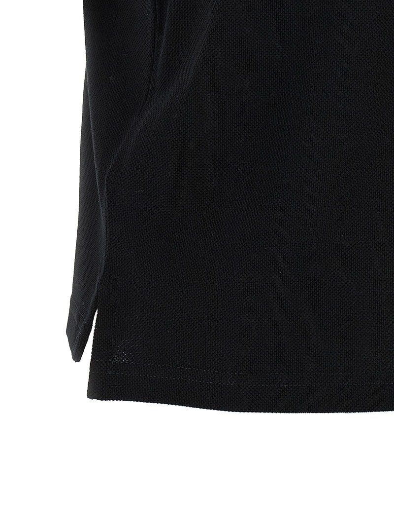 Black Cotton Polo Shirt