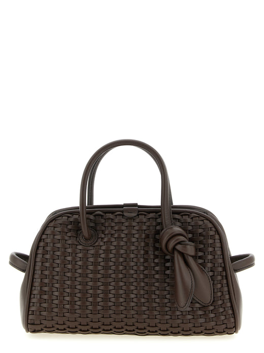 Brown Cotton Handbag