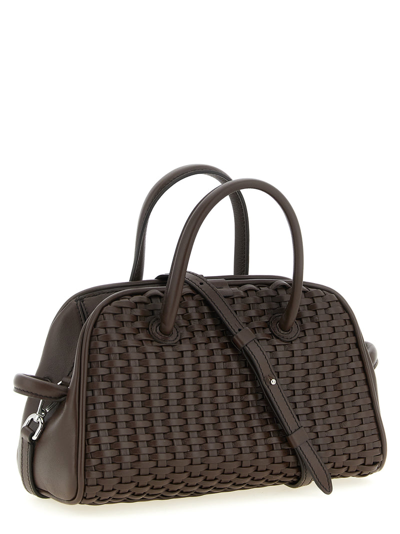 Brown Cotton Handbag