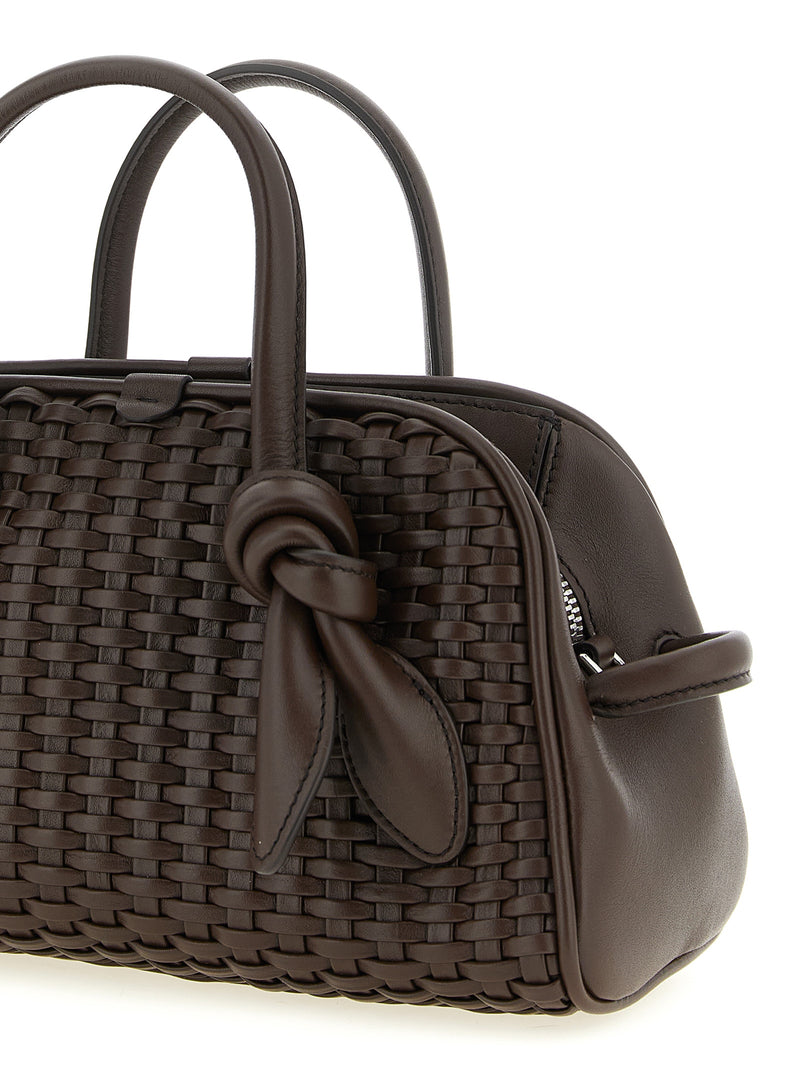 Brown Cotton Handbag