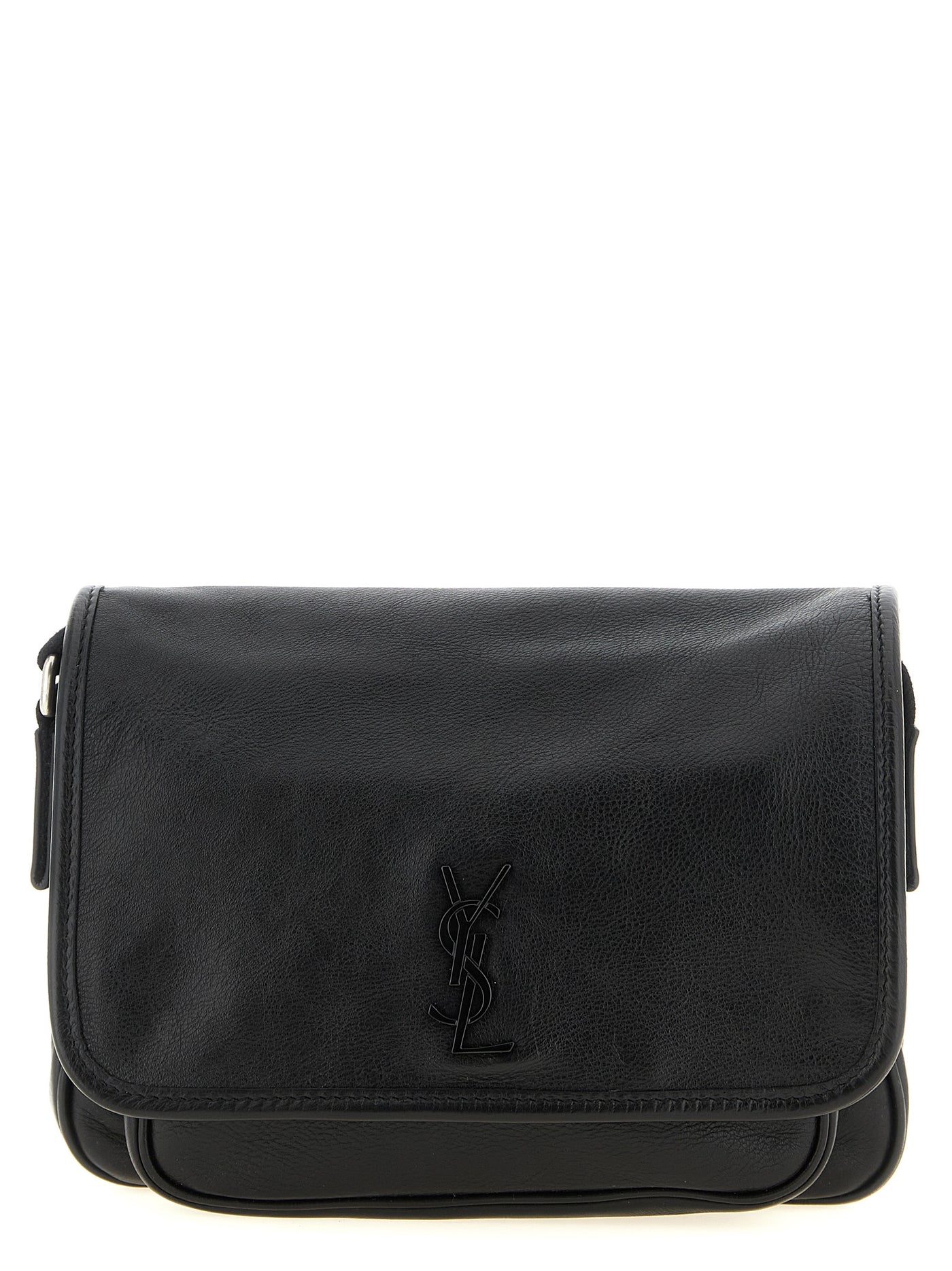 Black Calfskin Crossbody Bag