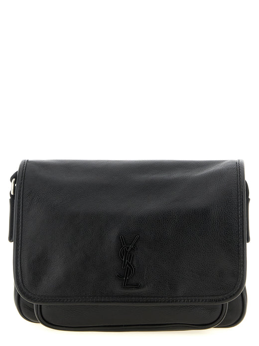 Black Calfskin Crossbody Bag