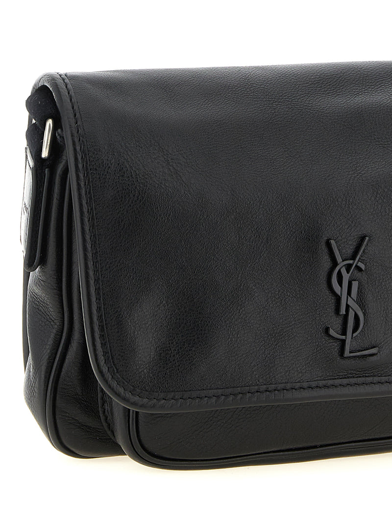 Black Calfskin Crossbody Bag