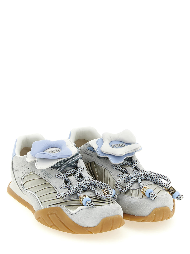 Gray Calfskin Athletic Sneakers