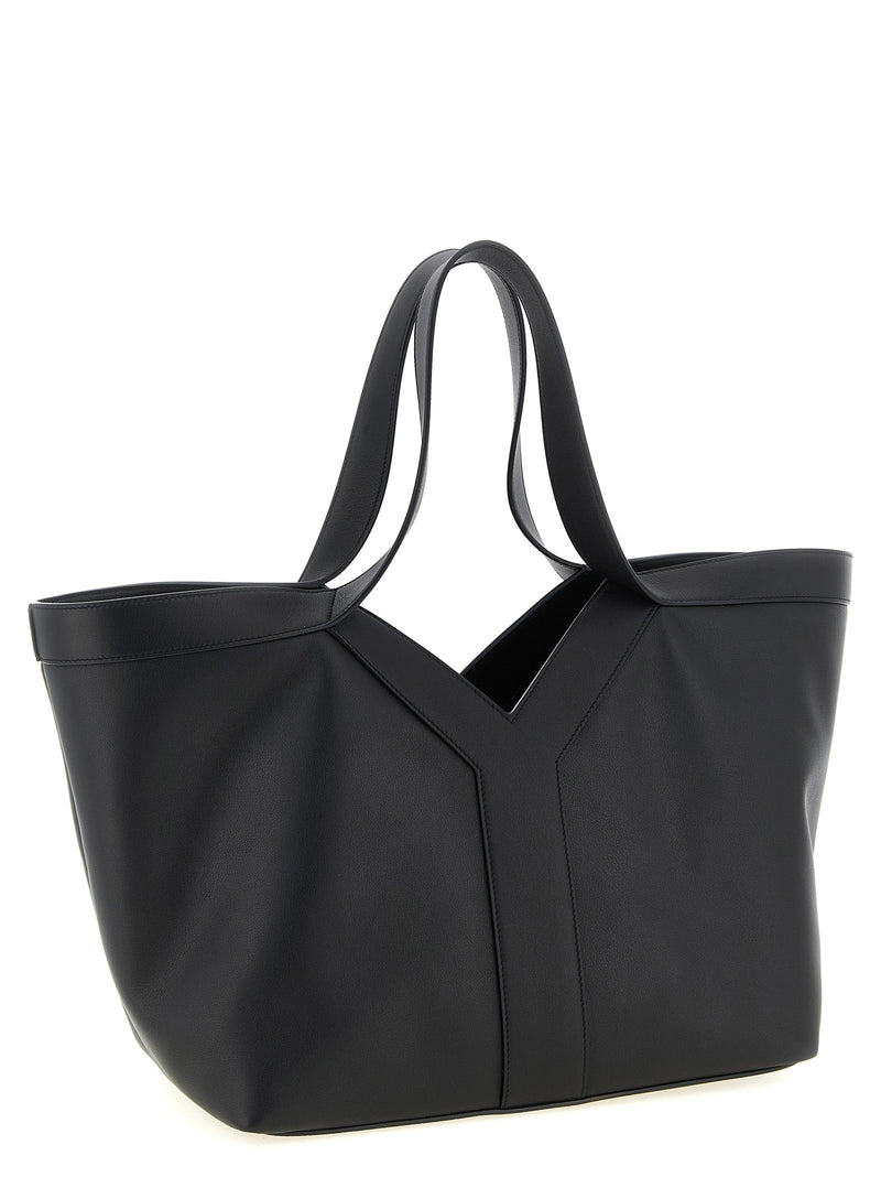 Black Calfskin Tote Bag