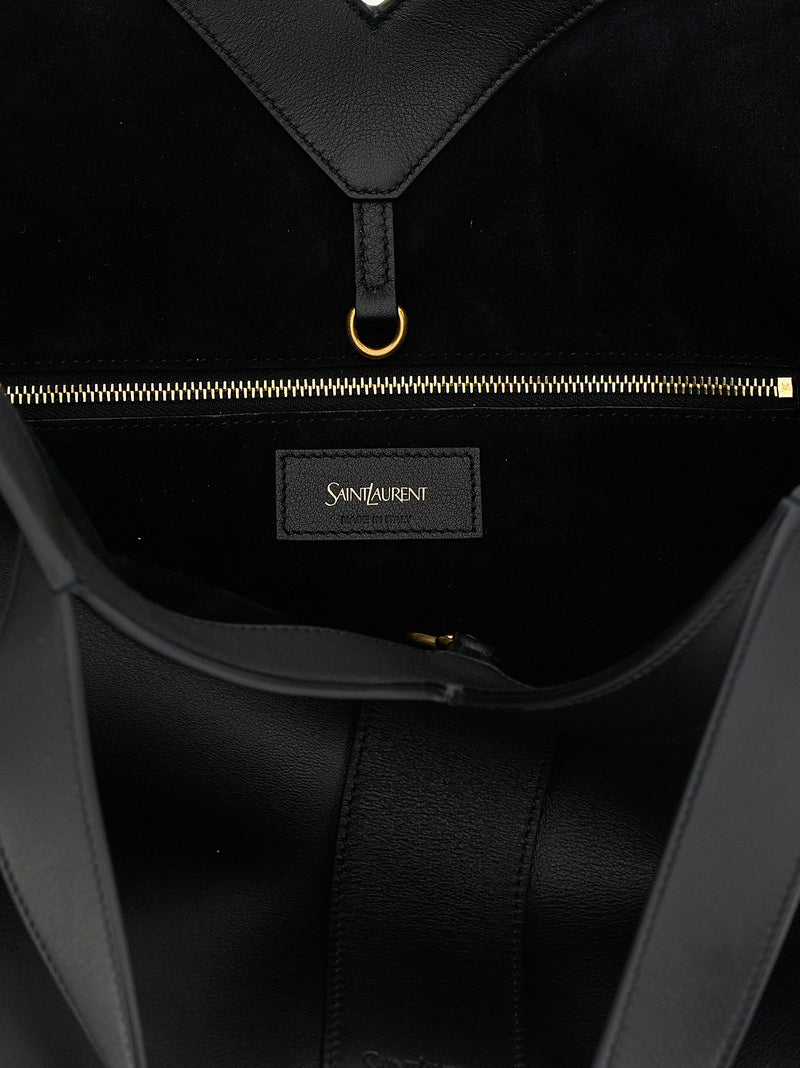 Black Calfskin Tote Bag