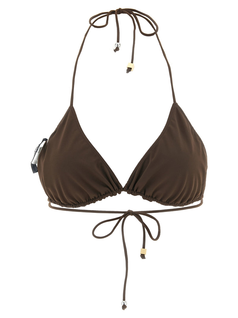 Brown Polyamide Bikini