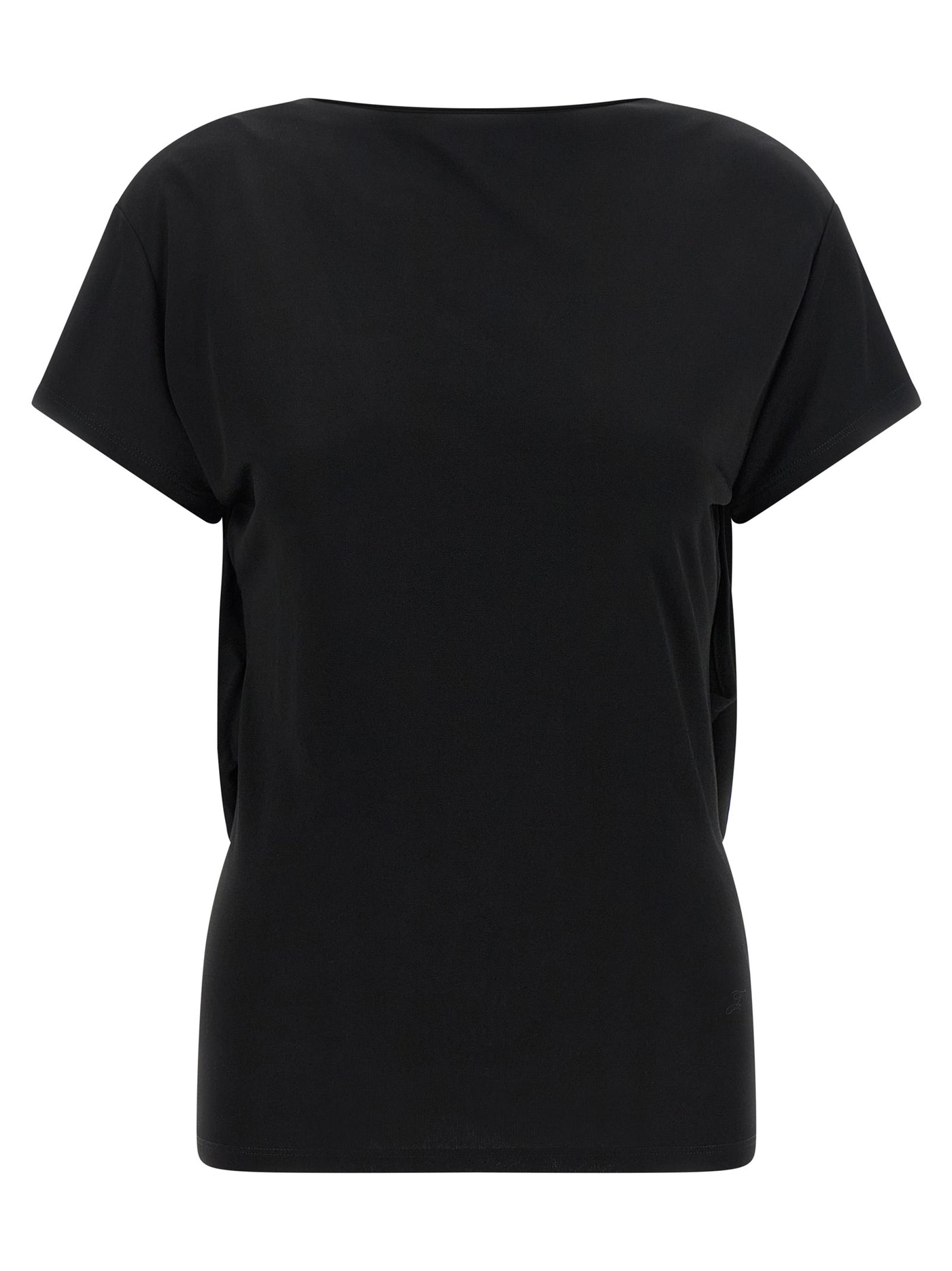 Black Viscose T-Shirt