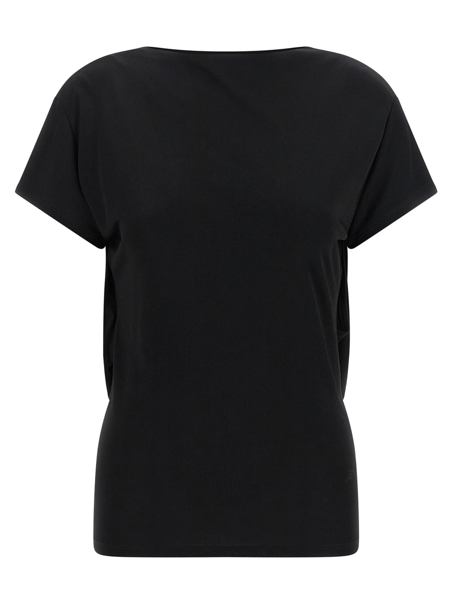Black Viscose T-Shirt
