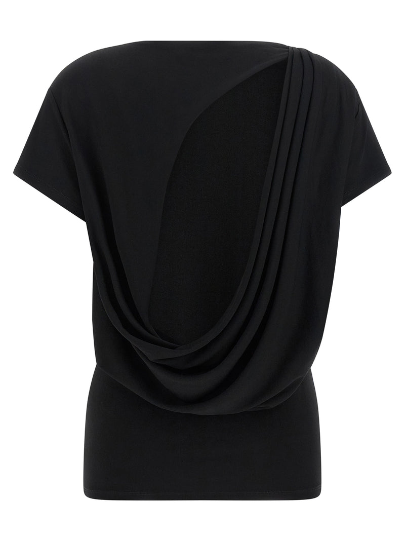 Black Viscose T-Shirt