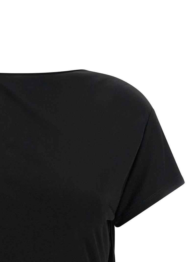 Black Viscose T-Shirt