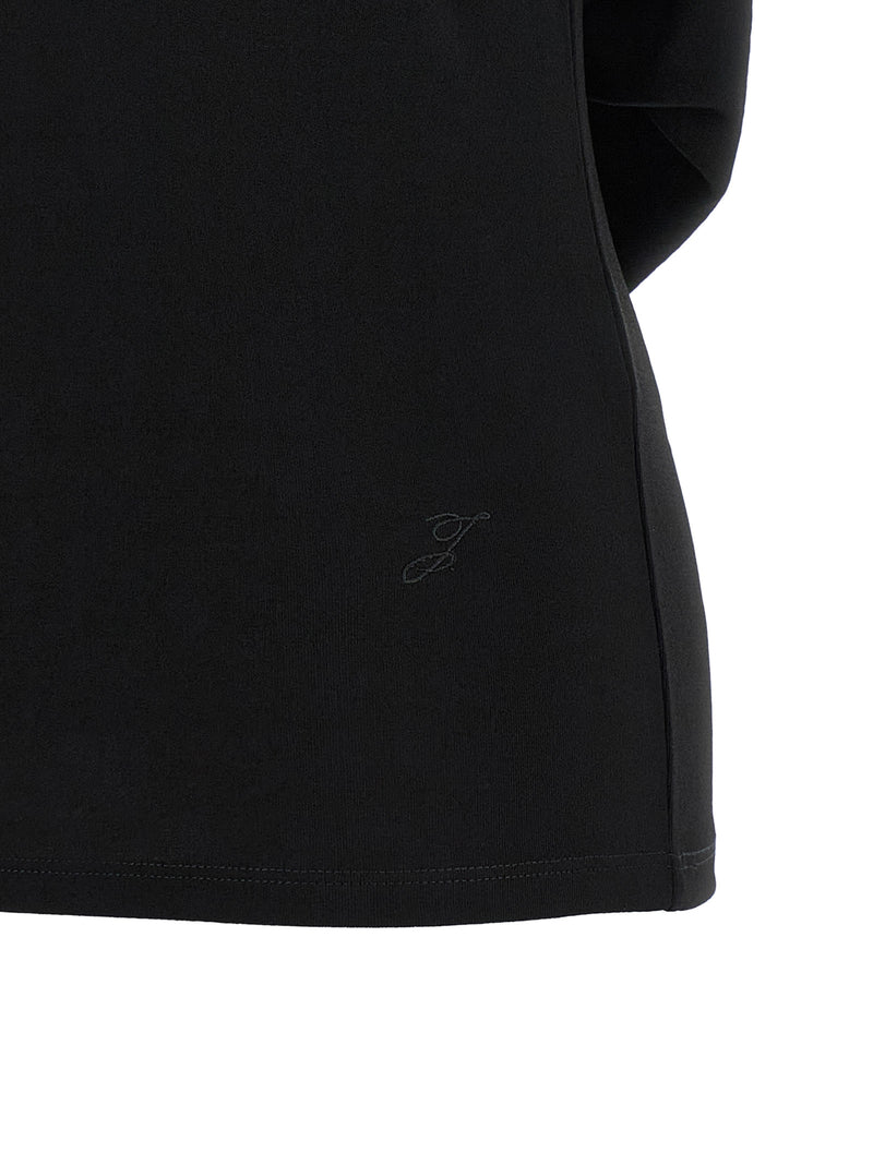 Black Viscose T-Shirt