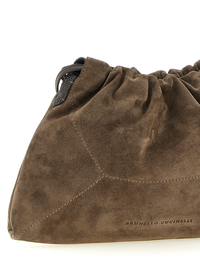 Brown Calfskin Clutch Bag