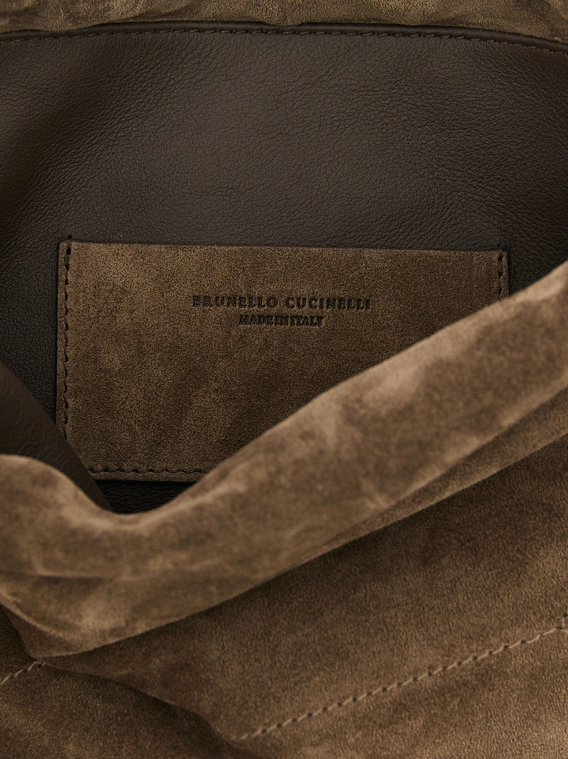 Brown Calfskin Clutch Bag