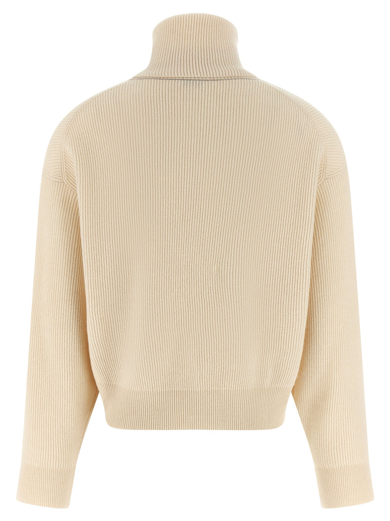 White Virgin Wool Cardigan