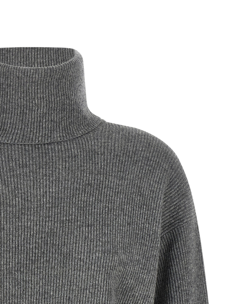 Gray Virgin Wool Cardigan